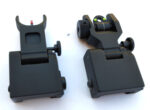 Fiber Optic Flip Up Metal Sights - Front and Rear BUIS Picatinny Base - Image 3