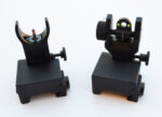 Fiber Optic Flip Up Metal Sights - Front and Rear BUIS Picatinny Base - Image 6