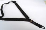 BLACK - Paracord Single Point Tactical Rifle Sling with compass, flint, whistle buckle. - Image 5