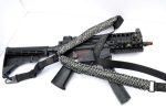 BLACK / WHITE - Single Point Tactical Paracord Rifle Gun Sling - Image 6