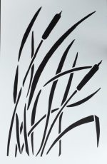 Camo Duck boat stencils Set - Cattails, Bark, Grass - Image 11