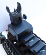 Fiber Optic Flip Up Metal Sights - Front and Rear BUIS Picatinny Base - Image 2