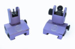 ANODIZED PURPLE - 2 Piece Low Profile BUIS Front & Rear Back up Iron Metal Rifle Gun Sights - Image 6