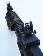 Fiber Optic Flip Up Metal Sights - Front and Rear BUIS Picatinny Base - Image 9