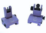 ANODIZED PURPLE - 2 Piece Low Profile BUIS Front & Rear Back up Iron Metal Rifle Gun Sights - Image 5