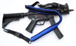 BLUE / BLACK - Combo 1 or 2 Point Tactical Paracord Rifle & Shotgun Sling