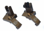 ANODIZED BROWN - BUIS Back up Iron Sights 45 degree Angle reflex Sight Set Anodized - Image 3
