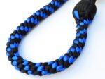 BLUE BLACK - Paracord Motorcycle Whip Get Back whip 1" Ball & Skulls 36" - Image 3