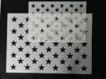 50 US Stars - Spray Airbrush Painting Stencils American Flag Small & Large 4 PACK - Image 3