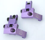 PURPLE - BUIS Back up Iron Sights 45 degree Angle reflex Sight Set Anodized - Image 3
