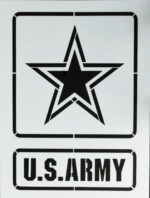 US ARMY - American Military Flag Stencil Spray Paint - MYLAR 2 PACK - Image 4