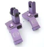 PURPLE - BUIS Back up Iron Sights 45 degree Angle reflex Sight Set Anodized - Image 5