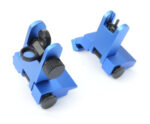 ANODIZED BLUE - BUIS Back up Iron Sights 45 degree Angle reflex Sight Set Anodized - Image 7