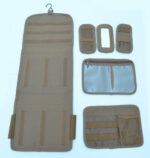 TAN / KHAKI - Military Molle Equipped Toiletry Bathroom Camping Travel Wash Kit Bag - Image 8