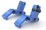 ANODIZED BLUE - BUIS Back up Iron Sights 45 degree Angle reflex Sight Set Anodized - Image 3