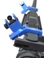 ANODIZED BLUE - BUIS Back up Iron Sights 45 degree Angle reflex Sight Set Anodized - Image 6