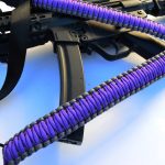 PURPLE / GRAY - Single Point Tactical Paracord Rifle Gun Sling