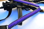 PURPLE / GRAY - Single Point Tactical Paracord Rifle Gun Sling