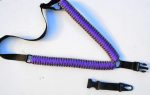 PURPLE / GRAY - Single Point Tactical Paracord Rifle Gun Sling - Image 4