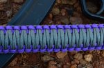 PURPLE / GRAY - Single Point Tactical Paracord Rifle Gun Sling - Image 6
