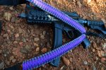 PURPLE / GRAY - Single Point Tactical Paracord Rifle Gun Sling - Image 7