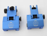 ANODIZED BLUE - 2 Piece Low Profile BUIS Front & Rear Back up Iron Metal Rifle Gun Sights - Image 4