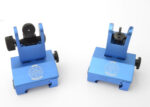 ANODIZED BLUE - 2 Piece Low Profile BUIS Front & Rear Back up Iron Metal Rifle Gun Sights - Image 8