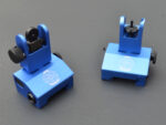 ANODIZED BLUE - 2 Piece Low Profile BUIS Front & Rear Back up Iron Metal Rifle Gun Sights - Image 10