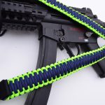 NEON / NAVY - Single Point Tactical Paracord Rifle Gun Sling