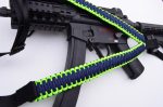 NEON / NAVY - Single Point Tactical Paracord Rifle Gun Sling