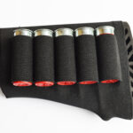 Neoprene Shotgun BUTTSTOCK AMMO Shell holder for 12 Ga Rounds