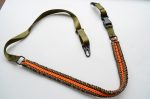 ORANGE TWIST - Combo 1 or 2 Point Tactical Paracord Rifle & Shotgun Sling - Image 3