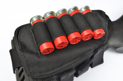 BLACK - Shotgun Buttstock Shell Holder & Cheek Rest