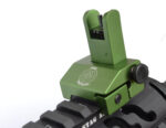 ANODIZED GREEN - 2 Piece Low Profile BUIS Front & Rear Back up Iron Metal Rifle Gun Sights - Image 5