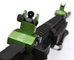 ANODIZED GREEN - 2 Piece Low Profile BUIS Front & Rear Back up Iron Metal Rifle Gun Sights - Image 6
