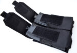 BLACK - Double Magazine Carrier MOLLE compatible pouch
