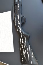 TREE BARK CAMO - Camouflage Spray Paint Gun Stencils ADHESIVE Stick-on 2 PACK - Image 10