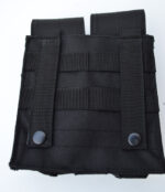 BLACK - Double Magazine Carrier MOLLE compatible pouch - Image 2