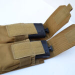 TAN / KHAKI - Double Magazine Carrier MOLLE compatible pouch