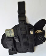 BLACK - Tactical Drop Leg Thigh Gun Pistol Holster - Image 6