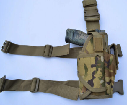 MULTICAM - Compact Tactical Drop Leg Thigh Gun Pistol Holster