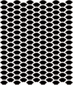 FISH SCALES - Camouflage Stencils Spray Paint Through - MYLAR 2 PACK - Image 2