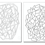 GEOMETRIX CAMO - Camouflage Spray Paint Gun Stencils ADHESIVE Stick-on 2 PACK