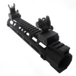 Fiber Optic Flip Up Metal Sights - Front and Rear BUIS Picatinny Base - Image 7
