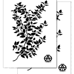 HIGHBUSH B ? Camouflage Stencils Spray Paint Through ? MYLAR 2 PACK