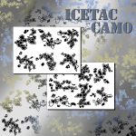 ICETAC ? Camouflage Stencils Spray Paint Through ? MYLAR 2 PACK