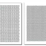 MICRO DIAMOND & MICRO ELLIPSE - Camouflage Spray Paint Gun Stick-on Stencils - ADHESIVE 2 PACK