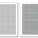 MICRO TRI & ELLIPSE - Camouflage Spray Paint Gun Stick-on Stencils - ADHESIVE 2 PACK