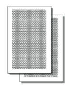 MICRO TRI - Camouflage Spray Paint Gun Stencils ADHESIVE Stick-on 2 Pack