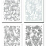TAC CAMO - Camouflage Spray Paint Gun Stick-on Stencils - ADHESIVE 4 PACK